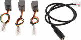 Adapter fr strahlenreduzierte Headsets - Klinkenstecker (3,5 mm Buchse / 4-polig auf RJ9 / RJ10)