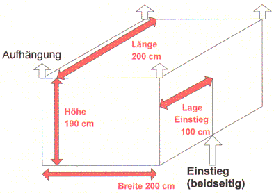 Mablatt: Anfrage / Bestellung Kastenbaldachin