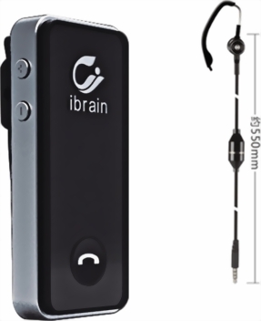 Headset Bluetooth i-brain Long Standby (Version Hook Mono - schwarz) fr iPhone, Samsung, Huawei, LG etc.