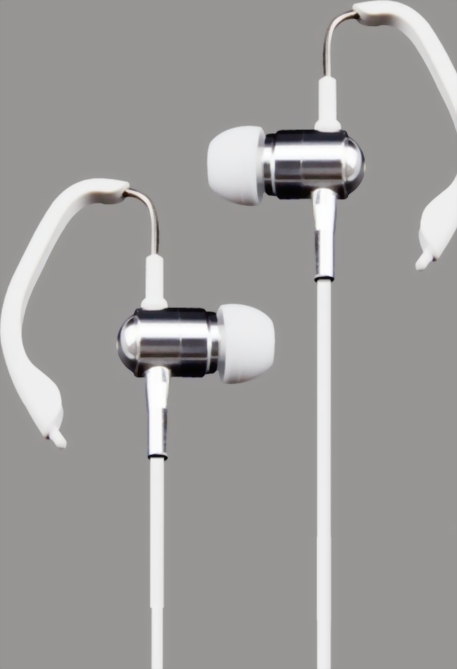 Headset Bluetooth i-brain Long Standby (Version Hook - Stereo - wei) fr iPhone, Samsung, Huawei, LG etc.