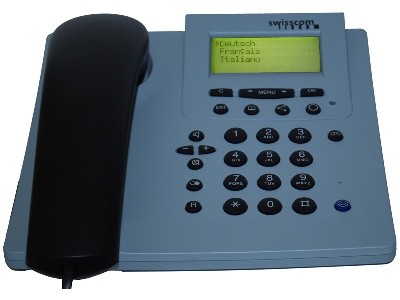 Swisscom A-55 mit Anrufbeantworter und Piezohörer